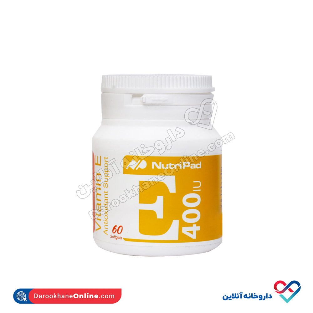سافت ژل ویتامین E 400 واحد نوتری پاد 60 عددی - Image 1